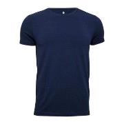 JBS of Denmark Bamboo Blend O-neck T-shirt Marine Small Herren