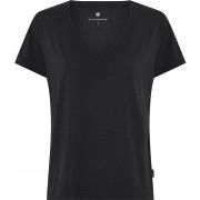 JBS of Denmark Bamboo Blend V-neck Women T-shirt Schwarz Small Damen