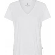 JBS of Denmark Bamboo Blend V-neck Women T-shirt Weiß Small Damen