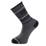 Trofe Knitted Patterned Wool Sock Grau Gr 39/42 Damen