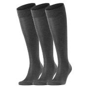 Falke 3P Tiago Knee-high Grau Baumwolle Gr 43/44 Herren