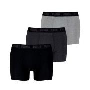 Puma 3P Men Everyday Boxer Schwarz/Grau Baumwolle Small Herren