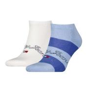 Tommy Hilfiger 2P Rugby Sneaker Socks Weiß/Blau Gr 39/42