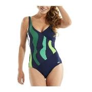 Damella Julia Basic Swimsuit Blau/Grün 38 Damen