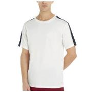 Tommy Hilfiger Established Stripe Sleeve T Shirt Weiß/Marine Baumwolle...