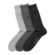 Panos Emporio 3P Daniel Bamboo Sock Grau/Dunkelgrau One Size Herren