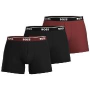 BOSS 3P Power BoxerBr Schwarz/Rot Baumwolle Small Herren