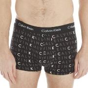 Calvin Klein 3P Cotton Stretch Low Rise Trunks Schwarz Muster Baumwoll...