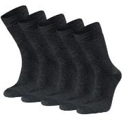 Seger 5P Basic Cotton Socks Schwarz Gr 39/42