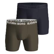 Björn Borg 2P Performance Boxer 1727 Armeegrün Polyester Medium Herren