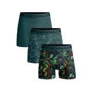 Muchachomalo 3P Cotton Stretch Boxer Grün gemustert Baumwolle Medium H...