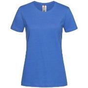 Stedman Classic T Organic Women Crew Neck Blau Ökologische Baumwolle S...