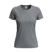 Stedman Classic Women T-shirt Grau Baumwolle Small Damen