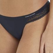 Tommy Hilfiger Lace Trim Logo Thong Marine Small Damen