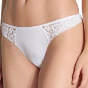 Calida Natural Comfort Lace Thong Weiß Baumwolle Small Damen