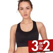 Pierre Robert BH Medium Support Sports Bra Schwarz Polyamid Small Dame...