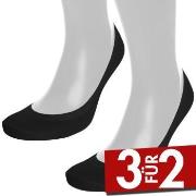 Pierre Robert 2P Seamless Steps Sock Schwarz Polyamid Gr 37/40 Damen