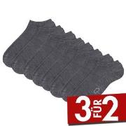 Pierre Robert 8P Wool Low Cut Socks Grau Gr 37/40