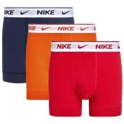 Nike 3P Everyday Essentials Cotton Stretch Trunk Blau/Rot Baumwolle Sm...