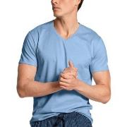 Calida Remix Basic V-Neck T-shirt Hellblau Baumwolle Small Herren