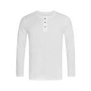 Stedman Shawn Henley Long Sleeve For Men Weiß Small Herren