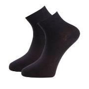 Trofe Cotton Quarter Socks 2P Schwarz Gr 39/42 Damen