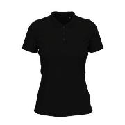 Stedman Claire Short Sleeve Polo Schwarz ringgesponnene Baumwolle Smal...