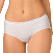 Sloggi 2P Basic Plus Midi Briefs Weiß Baumwolle 38 Damen