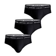 Björn Borg 3P Cotton Stretch Briefs Schwarz Baumwolle Small Herren