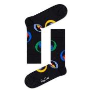 Happy Socks Beatles Bright Spot Sock Schwarz gemustert Baumwolle Gr 41...