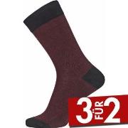 Egtved Twin Wool Cotton Sock Rot Gr 45/48