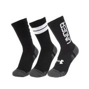 Under Armour 3P Performance Tech Nov Crew Socks Schwarz Polyester Medi...