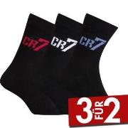 CR7 Cristiano Ronaldo 3P Boys Socks Schwarz Strl 30/34