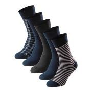 Schiesser 5P Men Blue Bird Socks Schwarz/Blau Gr 39/42 Herren