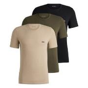 BOSS 3P Classic Regular Fit T ShirtRN Grün/Braun Baumwolle Small Herre...