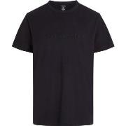 Calvin Klein Logo Cotton Tee Schwarz Baumwolle Small Herren