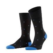 Falke Dot Socks Schwarz/Blau Baumwolle Gr 39/42 Herren