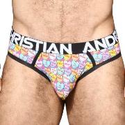 Andrew Christian Almost Naked Candy Hearts Jock Rosa Polyamid Small He...