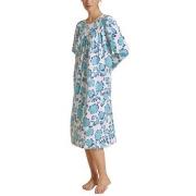 Calida Soft Cotton Nightshirt 33000 Weiß/Blau Baumwolle Small Damen