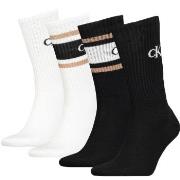 Calvin Klein 4P Sport Logo Socks Gift Box Schwarz/Weiß One Size Herren