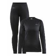 Craft Baselayer Set Women Schwarz Polyester Small Damen