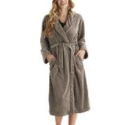 Damella Jaquard Fleece Robe Braun Polyester Medium Damen