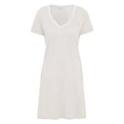 Damella Silk Nightdress SS Elfenbein Seide Small Damen