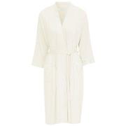 Damella Viscose Plain Lace Robe Elfenbein Viskose Small Damen