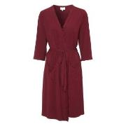 Damella Viscose Plain Wave Robe CL2 Weinrot Bambus Small Damen