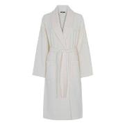 Decoy Long Terry Robe With Hood Schwarz Polyester Small Damen