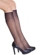 DIM Strumpfhosen 2P Sublim Voile Mi-Bas Knee-high Schwarz One Size Dam...