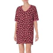 DKNY Wishlist Worthy Sleepshirt Rot Muster Polyester Small Damen