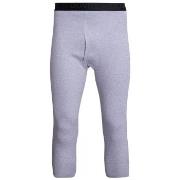 Dovre Three Quarter Long Johns Grau Baumwolle Small Herren