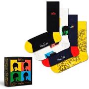 Happy socks 4P The Beatles Gift Box Schwarz Baumwolle Gr 36/40